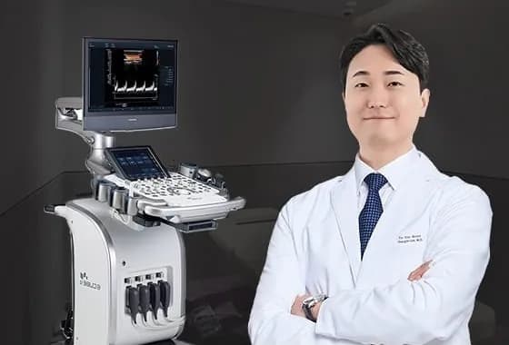 以超音波確認義乳狀況的檢查室
