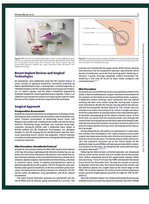 Aesthetic Surgery Journal刊登論文內文——Breast Implant Devices and Surgical Technologies